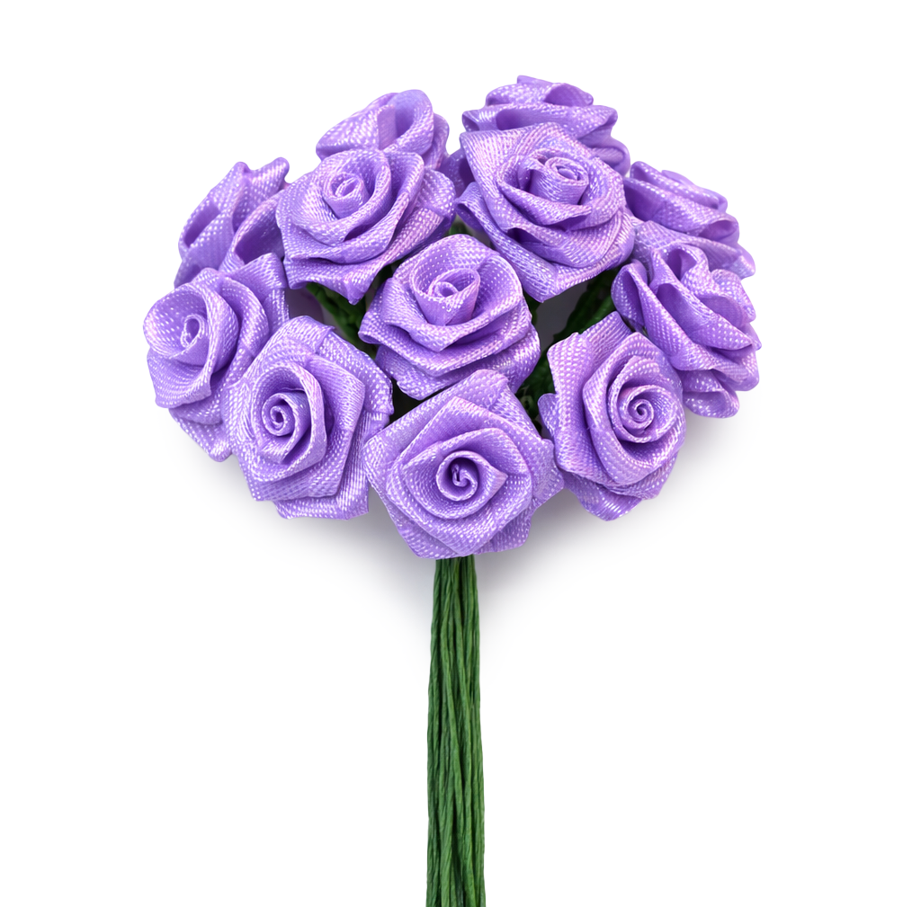 Diorröschen lavendel 14mm 12 Stück/Bund