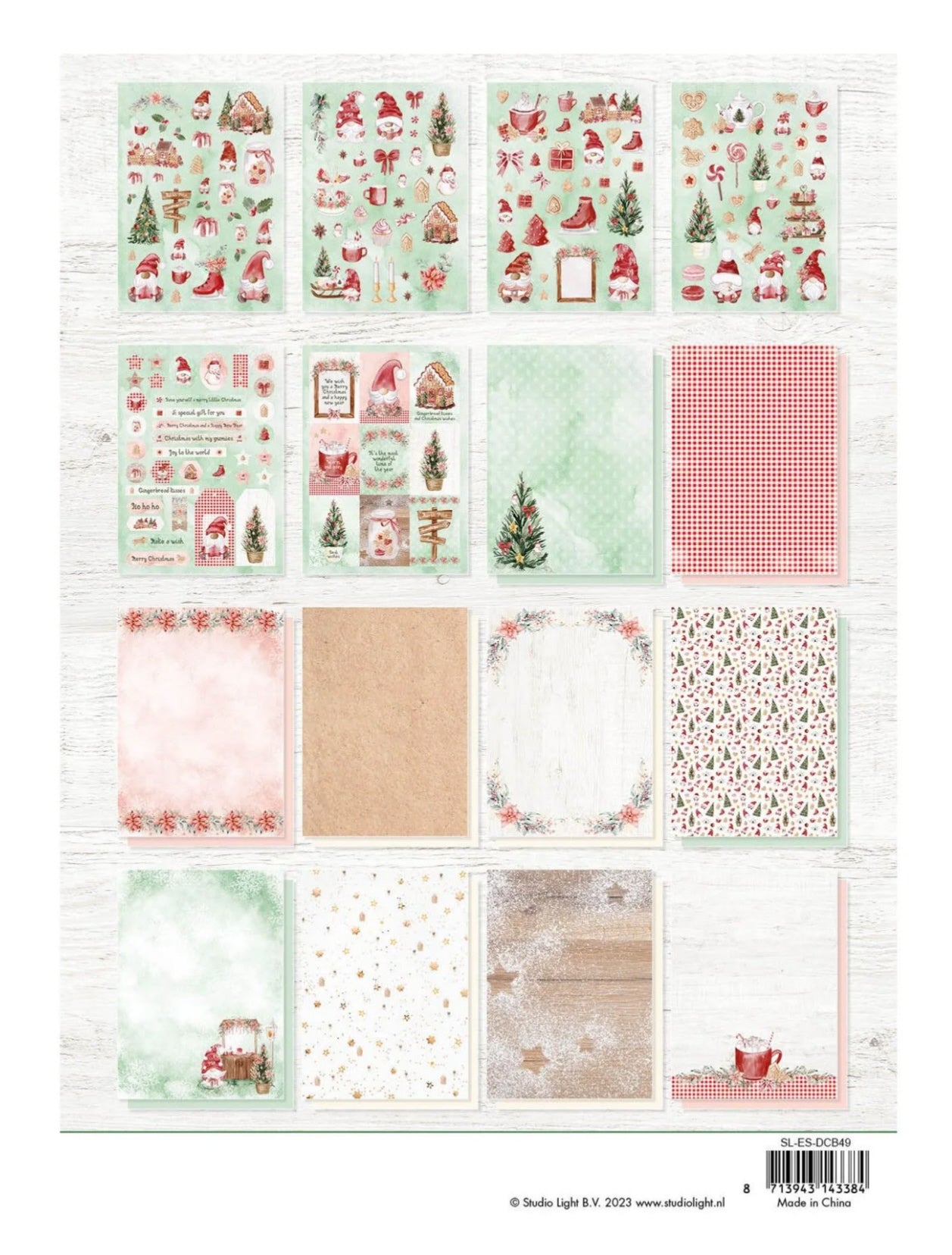 Studio Light DIY Block Ingwerbrot A4 10 Blatt doppelseitig 170g/m²