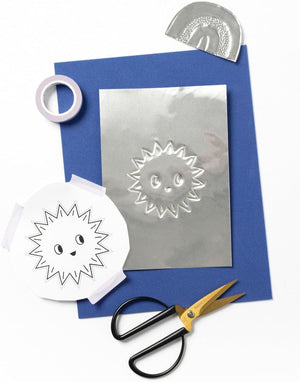 DIY Alu-Prägefolie SILBER extra strong 70µ 18,5x29,7cm 3 Blatt