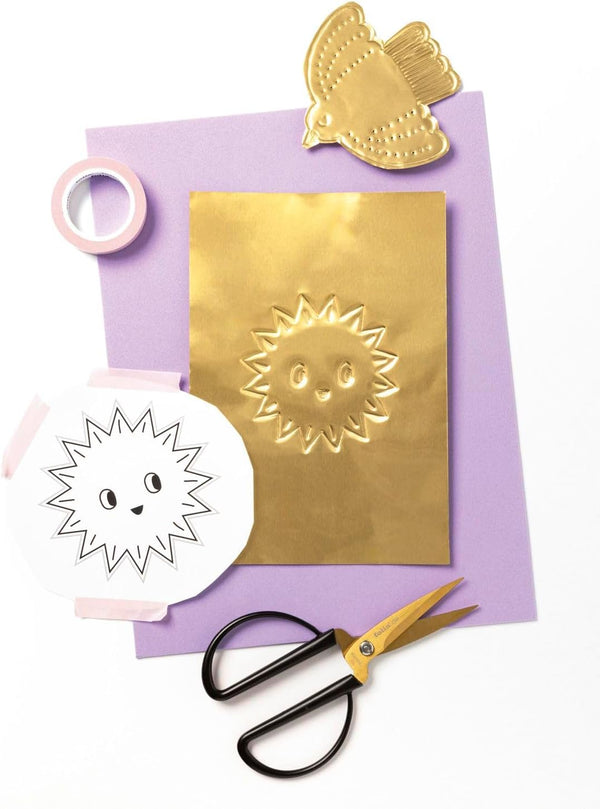 DIY Alu-Prägefolie GOLD extra strong 70µ 18,5x29,7cm 3 Blatt