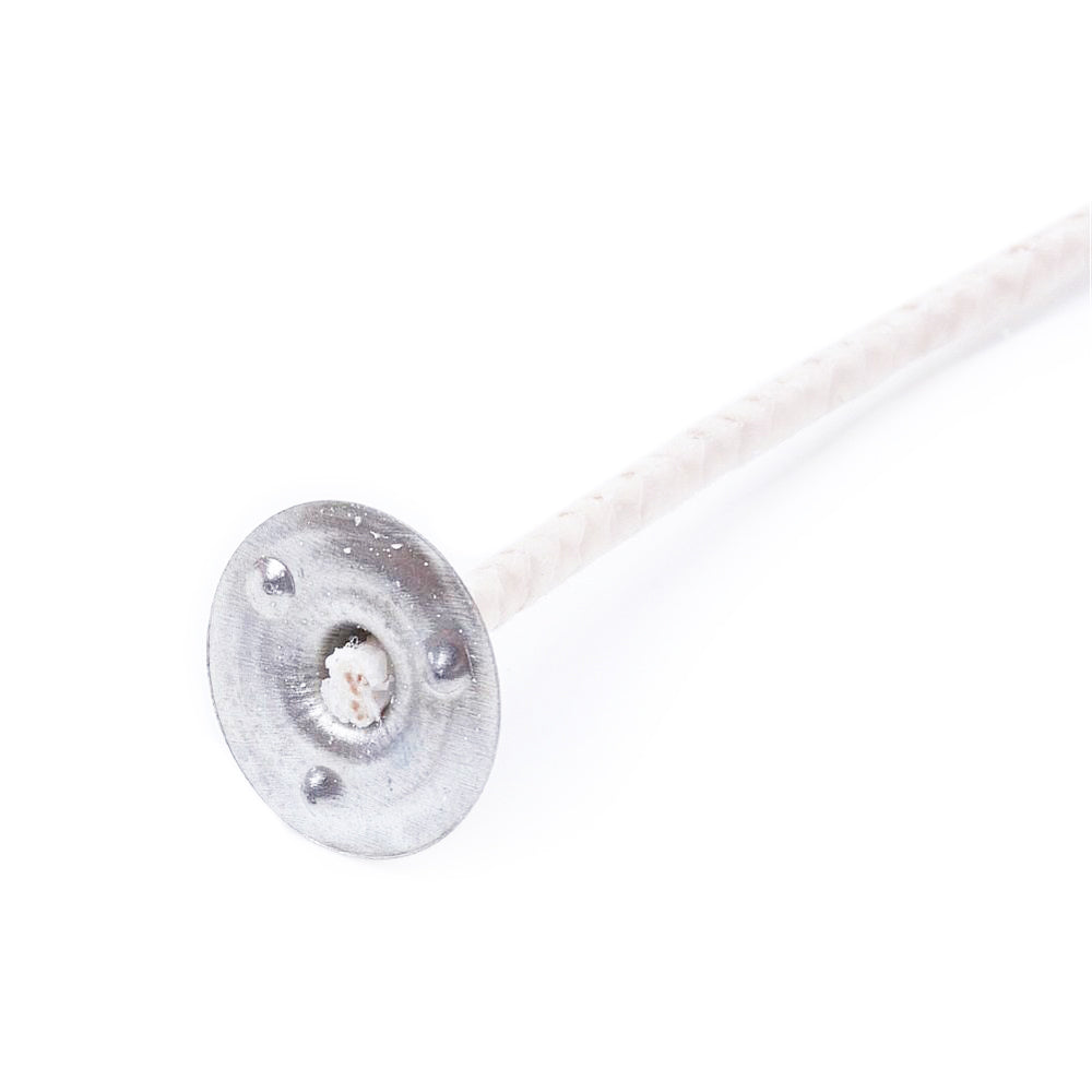 Docht mit Aluplättchen 100mm gewachst 20 Stück