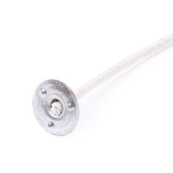 Docht mit Aluplättchen 100mm gewachst 20 Stück