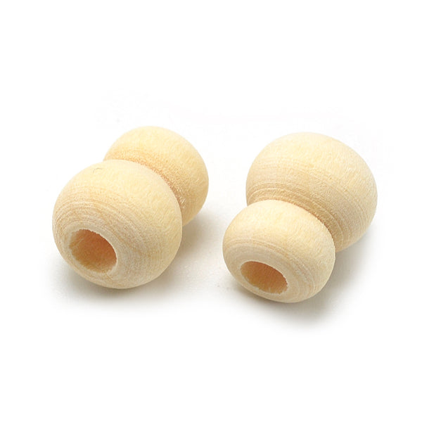 Holzperlen cornsilk 12x10mm 50 Stück