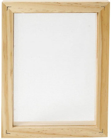 Doppelrahmen zum Papierschöpfen aus Holz A5 Größe 25x19x3cm