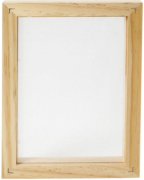 Doppelrahmen zum Papierschöpfen aus Holz A5 Größe 25x19x3cm