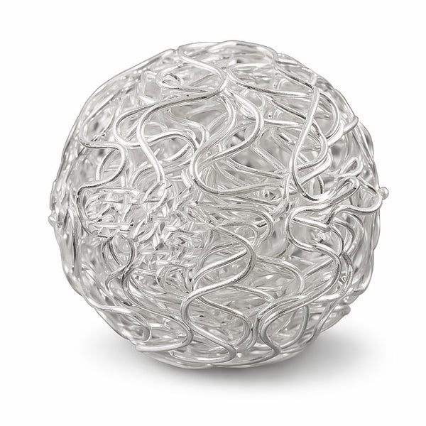 Drahtperle silber 35mm 1 Stück
