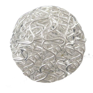 Drahtperle 30 mm, silber, pro Stück