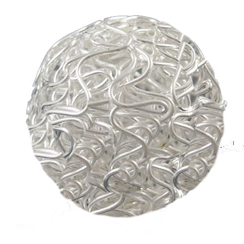 Drahtperle 30 mm, silber, pro Stück