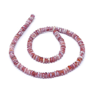 Achat Rondellperlen-Strang 6~6.5x2.5~3 mm 37,5cm (ca. 125~144 Stk)