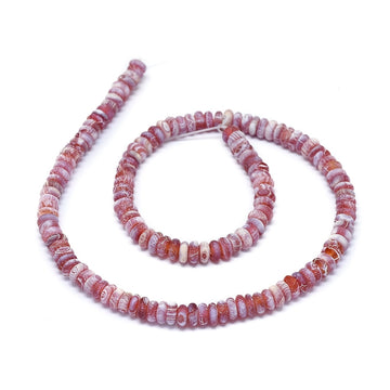 Achat Rondellperlen-Strang 6~6.5x2.5~3 mm 37,5cm (ca. 125~144 Stk)
