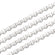 Edelstahlkette 304 mit runden Kettengliedern silberfarbig ungescheißt 4x1,5 mm 1m