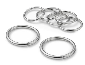 Edelstahl Zwischenringe 14mm 30 Stück