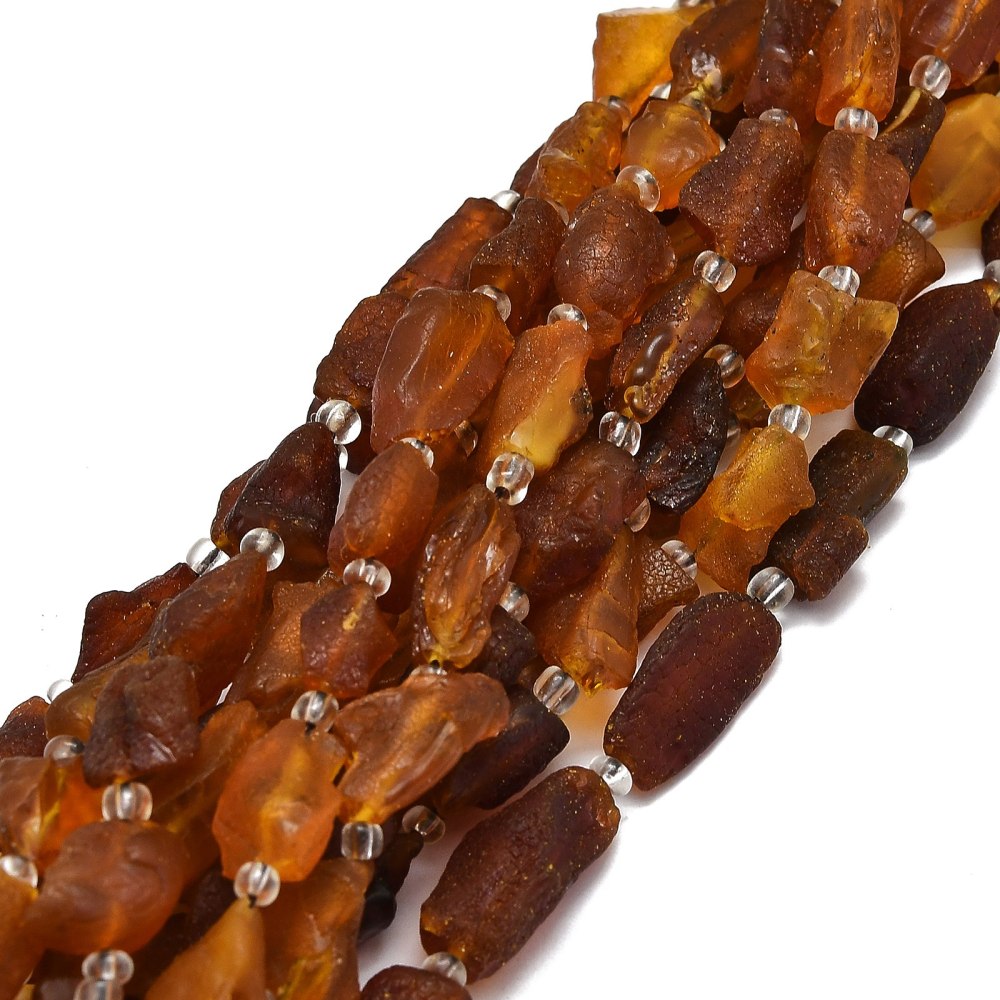 Bernstein Nugget-Perlen 4~21x9~13x5~8mm 10 Stück