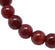 Agate Edelstein-Perle rund rot gefärbt 14mm 1 Stück
