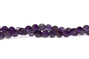 Edelstein-Perlen Amethyst rund 4mm 89 Stück/Strang