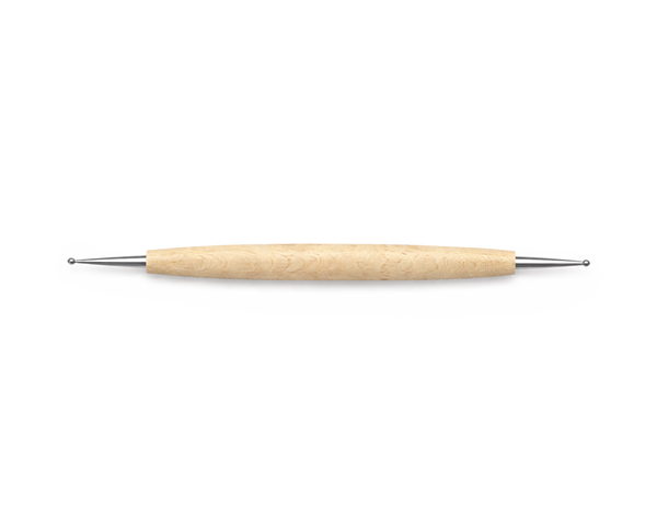 Embossingwerkzeug Prägestift Holzgriff Kugelkopf 1,4/0,9 mm