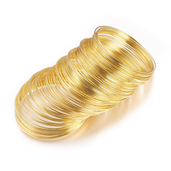 Armreifen Spiralband gold 55mm 1mm 10 Windungen