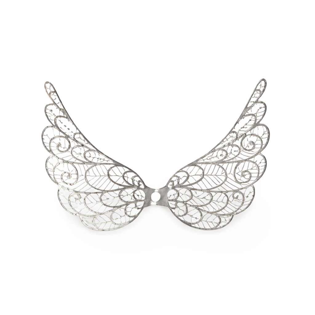 Metallflügel filigran 73x50mm, silberfärbig, 1 Stk./Verpackung Engelflügel