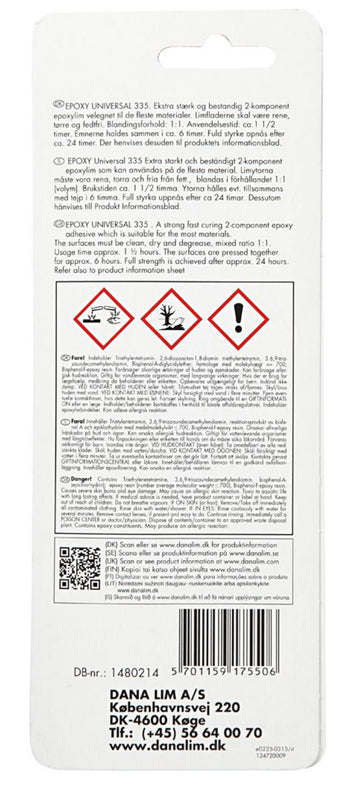 Epoxid Kleber 2 Komponenten in Spritze 24 ml