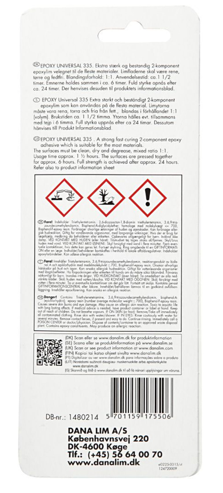 Epoxid Kleber 2 Komponenten in Spritze 24 ml