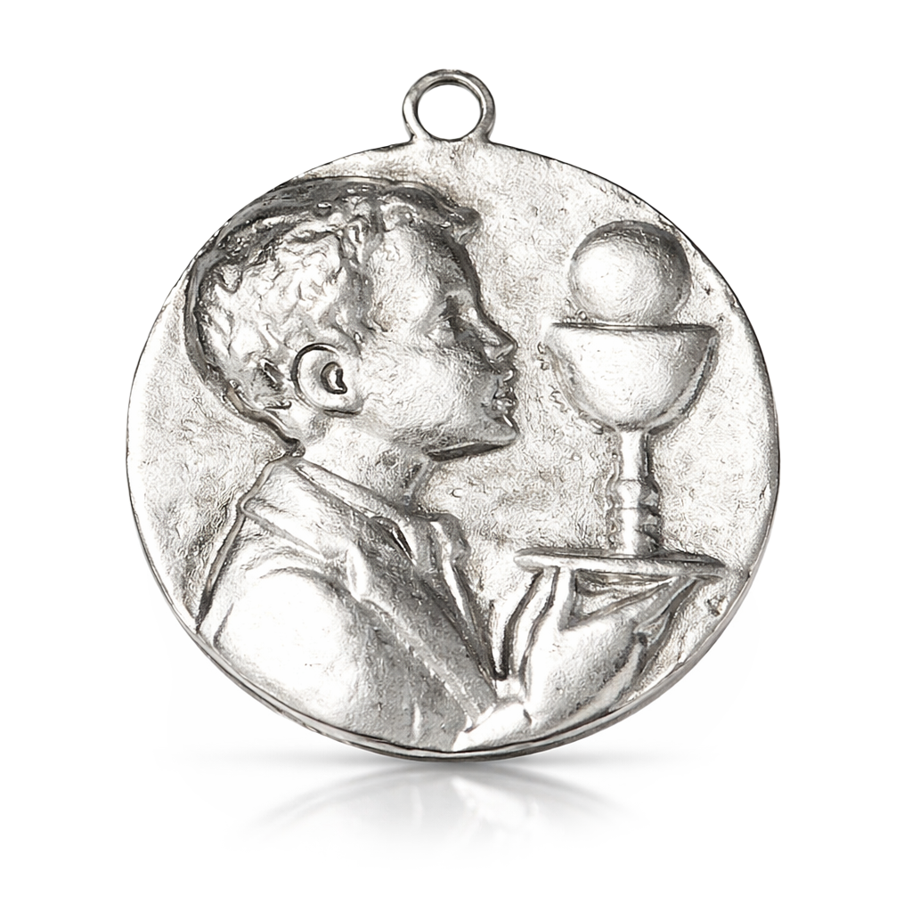 Erstkommunion Anhänger Taler silbern 40mm 2 Stück/Packung