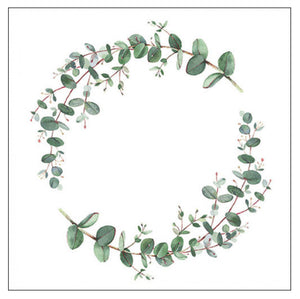 Ambiente Servietten Eucalyptus Branch White 33x33cm 20 Stück/Packung