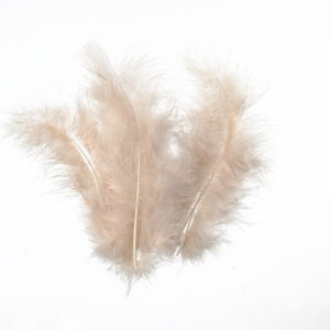 Bastelfedern 5-10cm, Flauschfedern, 15 Stück/Packung,