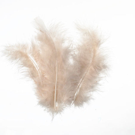 Bastelfedern 5-10cm, Flauschfedern, 15 Stück/Packung,