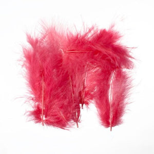 Bastelfedern 5-10cm, Flauschfedern, 15 Stück/Packung,