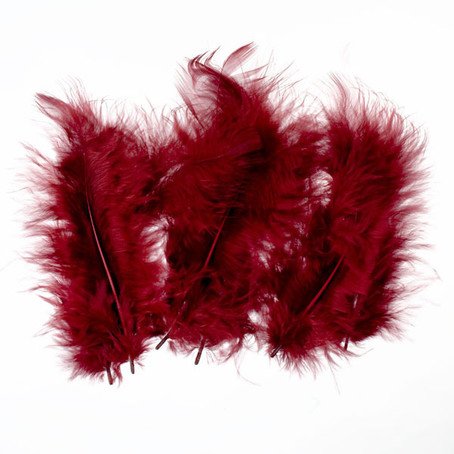 Bastelfedern 5-10cm, Flauschfedern, 15 Stück/Packung,