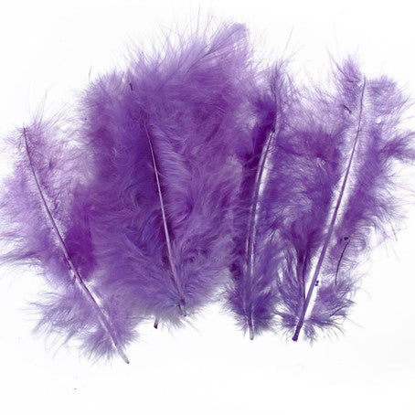 Bastelfedern 5-10cm, Flauschfedern, 15 Stück/Packung,