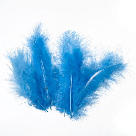 Bastelfedern 5-10cm, Flauschfedern, 15 Stück/Packung,