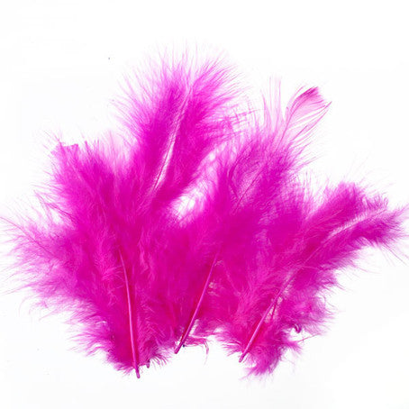 Bastelfedern 5-10cm, Flauschfedern, 15 Stück/Packung,