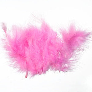 Bastelfedern 5-10cm, Flauschfedern, 15 Stück/Packung,