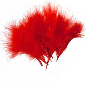 Bastelfedern 5-10cm, Flauschfedern, 15 Stück/Packung,