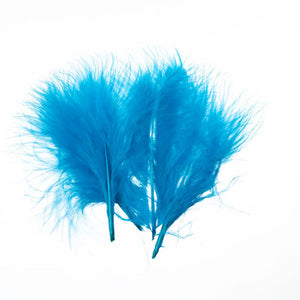 Bastelfedern 5-10cm, Flauschfedern, 15 Stück/Packung,