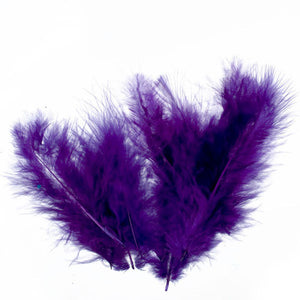 Bastelfedern 5-10cm, Flauschfedern, 15 Stück/Packung,