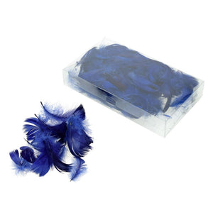 Deko-Federn Klarsichtbox ~ 90 mm 15g ~ 270 Stück