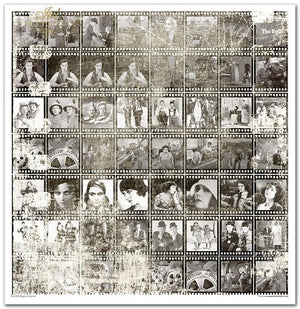 Scrapbooking-Papierset Magic of Cinema 10 Bögen 31x32cm 200g/m²