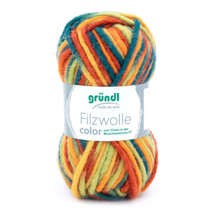 Gründl Filzwolle Color 100% Schurwolle 50g/50m