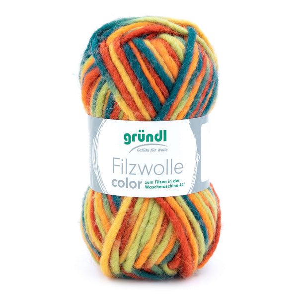 Gründl Filzwolle Color 100% Schurwolle 50g/50m