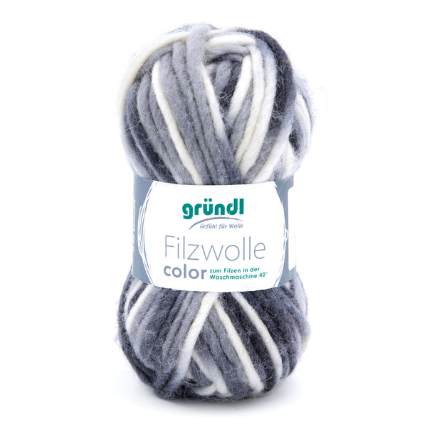 Gründl Filzwolle Color 100% Schurwolle 50g/50m