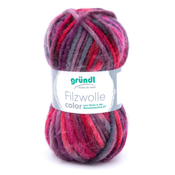 Gründl Filzwolle Color 100% Schurwolle 50g/50m