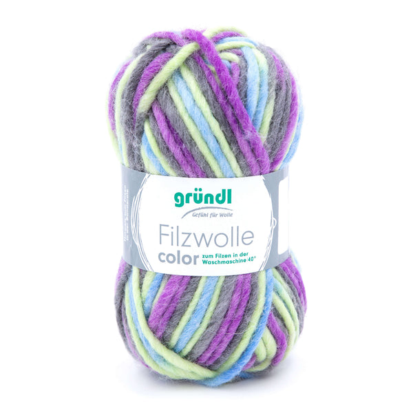 Gründl Filzwolle Color 100% Schurwolle 50g/50m
