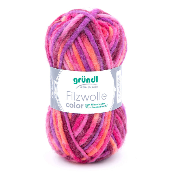 Gründl Filzwolle Color 100% Schurwolle 50g/50m