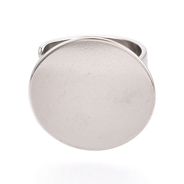 Ringschiene verstellbar mit Platine 20mm Edelstahl silbern 1 Stück