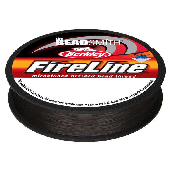 The Beadsmith Fireline Berkley 4 LB SMOKE - schwarz 0,005 IN / 0,12mm 50 Yard - 45,8m / Spule