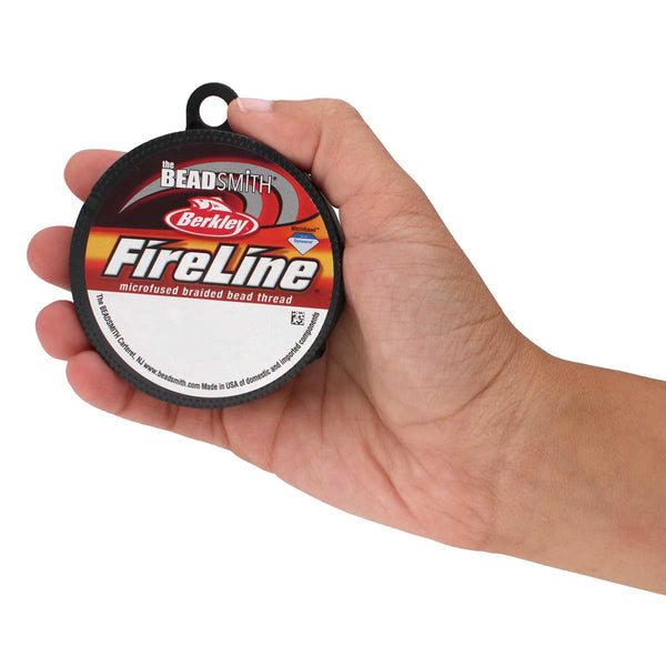 The Beadsmith Fireline Berkley 4 LB SMOKE - schwarz 0,005 IN / 0,12mm 50 Yard - 45,8m / Spule