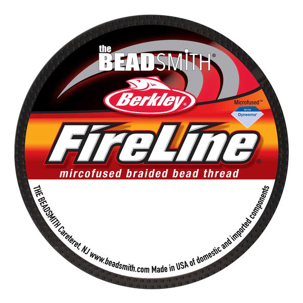 The Beadsmith Fireline Berkley 4 LB SMOKE - schwarz 0,005 IN / 0,12mm 50 Yard - 45,8m / Spule