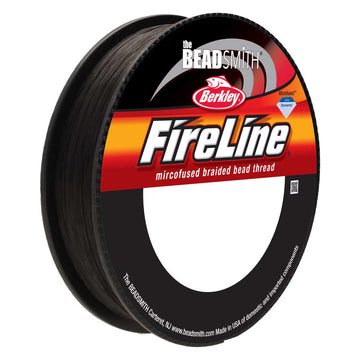 The Beadsmith Fireline Berkley 4 LB SMOKE - schwarz 0,005 IN / 0,12mm 50 Yard - 45,8m / Spule
